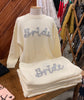 Bride glitter letter sweater