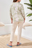Tribal 3/4 sleeve crew neck top kiwizest