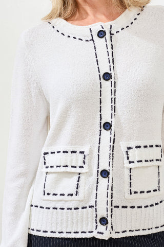 tribal summer sweater #2500O-8237 white