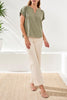 Tribal extended sleeve popover blouse  #6137O-5448