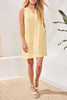 Tribal Flowy sleeveless V-neck dress #5788O5244