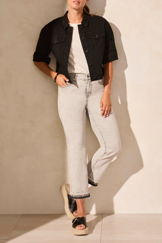 Tribal comfort stretch elbow sleeve denim jacket #5713O-2020