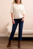 Tribal French terry henley top #6041O-5141