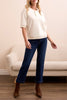 Tribal French terry henley top #6041O-5141